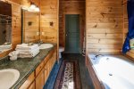 Master Bath with garden tub and walk-in shower